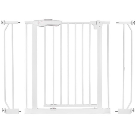 Valge turvavärav 75–105 cm