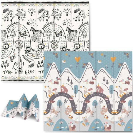 Hariv kokkupandav vahtmatt 200 x 180 x 1 cm