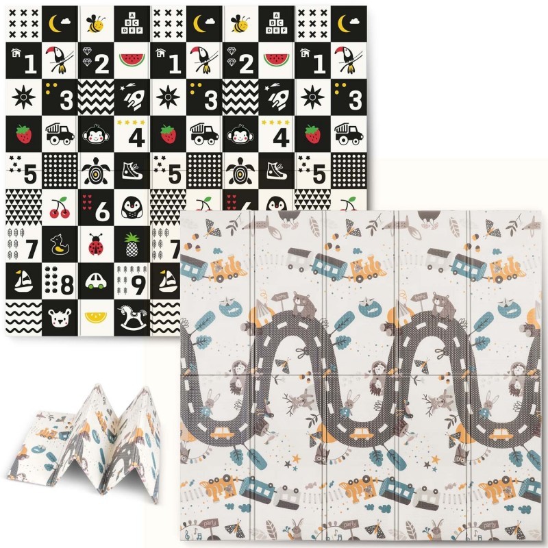 Hariv kokkupandav vahtmatt 200 x 180 x 1 cm