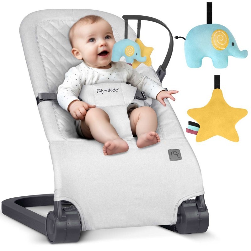 Lamamistool mänguasjadega - helehall