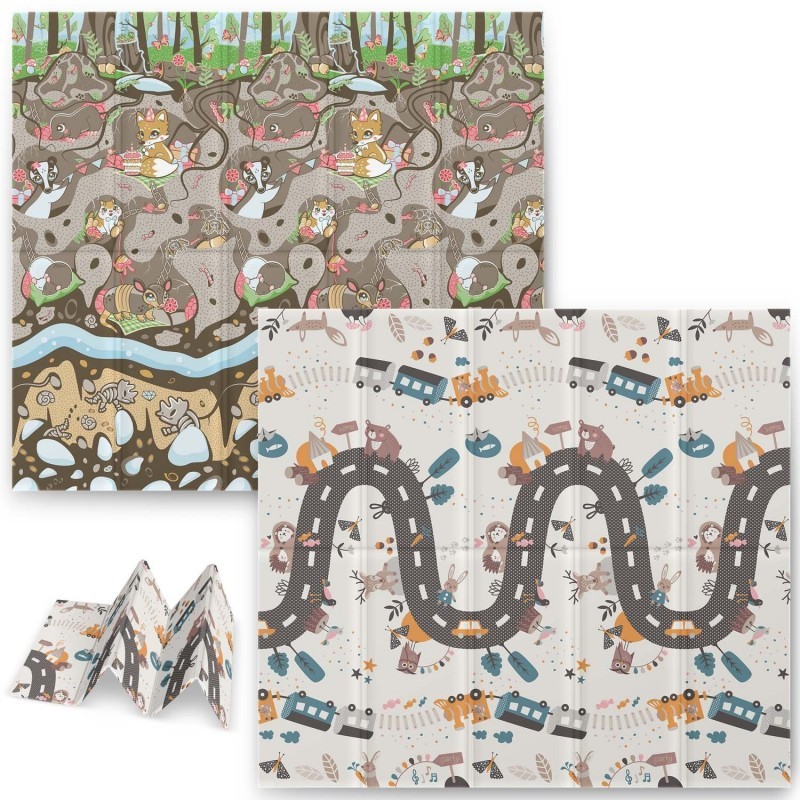 Kokkupandav vahtmatt 200 x 180 x 1 cm ground-train