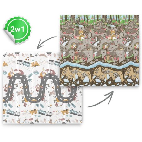 Kokkupandav vahtmatt 200 x 180 x 1 cm ground-train