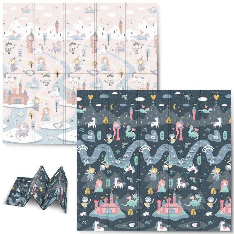 Hariv kokkupandav vahtmatt 200 x 180 x 1 cm