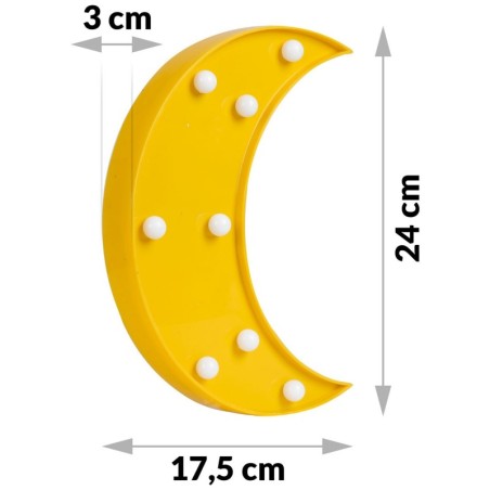 Kuu öölamp kollane