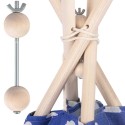 Puidust stabilisaator nukido tipi telgile