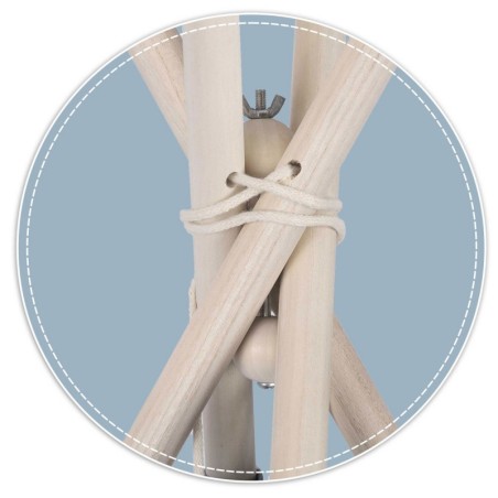 Puidust stabilisaator nukido tipi telgile
