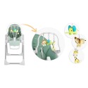 Söögitool lauaga, lamamistool, belo green + mänguasjakaar