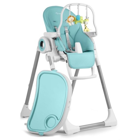 Söögitool lauaga, lamamistool, belo blue + mänguasjakaar