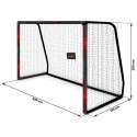 Jalgpallivärav 300 x 200 x 120 cm must ja punane