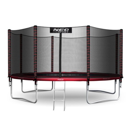 Aiabatuut 404 cm, ämblikuvõrgu mustriga, õuevõrgu ja metallredeliga