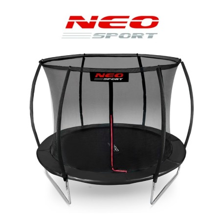 Neo-sport batuut sisemise turvavõrguga, 312 cm, must