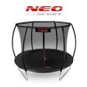 Neo-sport batuut sisemise turvavõrguga, 312 cm, must