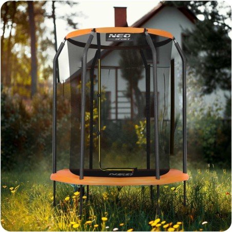 Laste aiabatuut 152 cm, turvavõrguga, 6 jalga, Neo-Sport