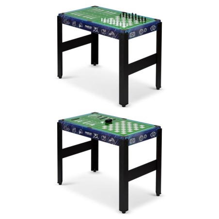 Mitme mänguga mängulaud 12in1 106x59x90 cm must