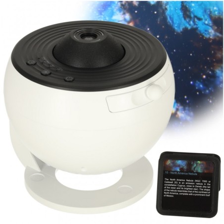 LED täheprojektor planetaarium 360 kraadi, 12 disci, USB