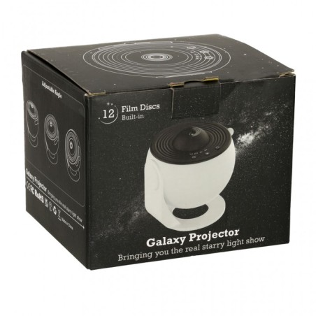 LED täheprojektor planetaarium 360 kraadi, 12 disci, USB