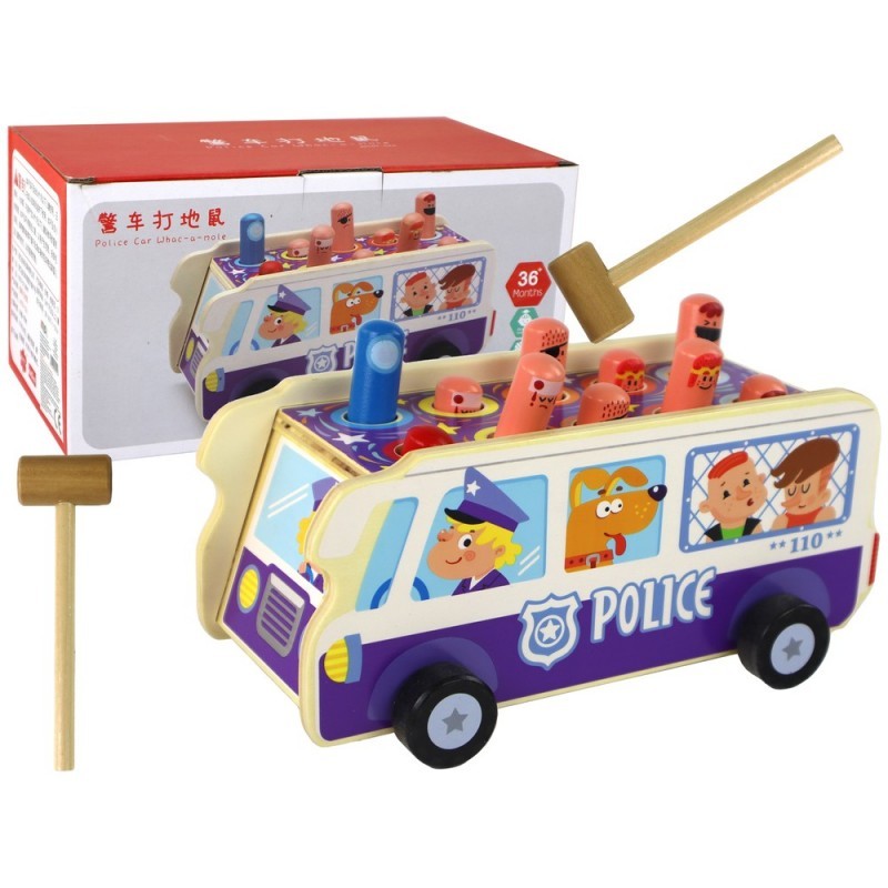 Puidust arkaadmäng Dodgeball Police Bus