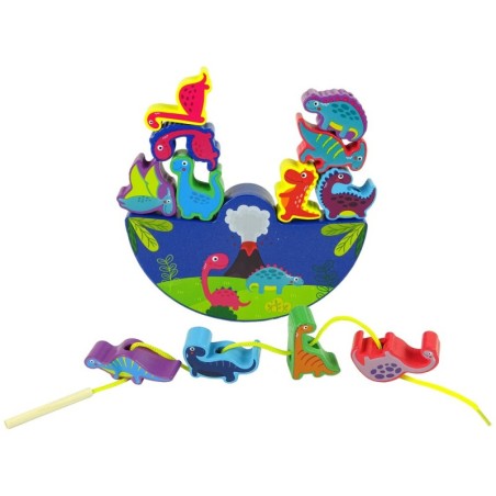 Puidust dinosauruste tasakaalumäng Dinosauruste arkaadmäng