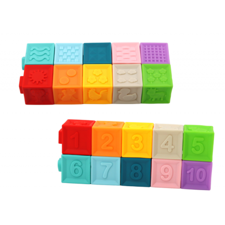 Hariv pusle väikelastele, klotsid, kujundid, numbrid