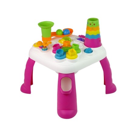 Interaktiivne hariv lauapalli sorteerija slaid roosa