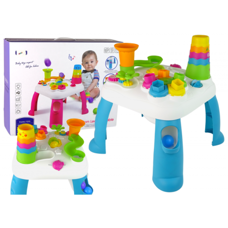 Interaktiivne hariv lauapallide sorteerija slaid, sinine