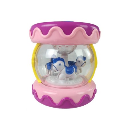 Värviline trumm koos lõbusate loomadega