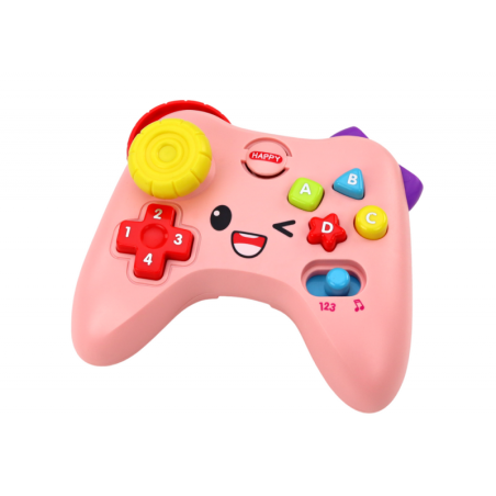 Interaktiivse padi õppekonsooli tuled kõlavad roosalt