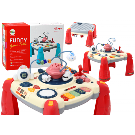 Interaktiivne õppelaud Lastepaneel Klaveriruum Punane