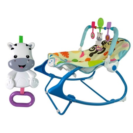 Kiiktool 2in1 Blue Zebra Sounds Vibration