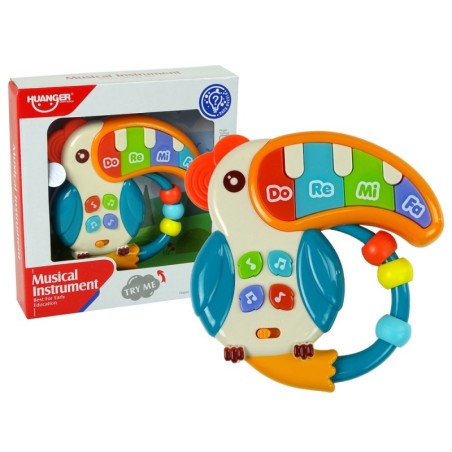 Muusikaline klaverpapagoi helid tuled helmed