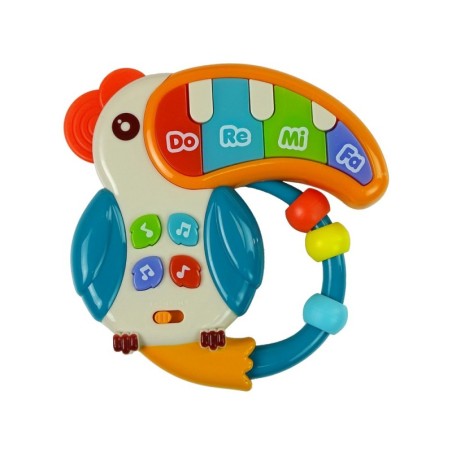 Muusikaline klaverpapagoi helid tuled helmed