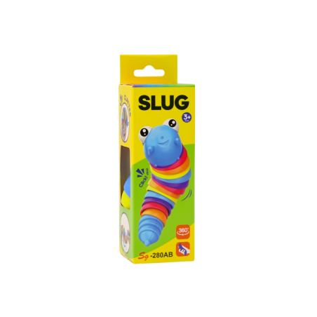 Paindlik Snail Caterpillar Worm Sensory Antistress Värvikas