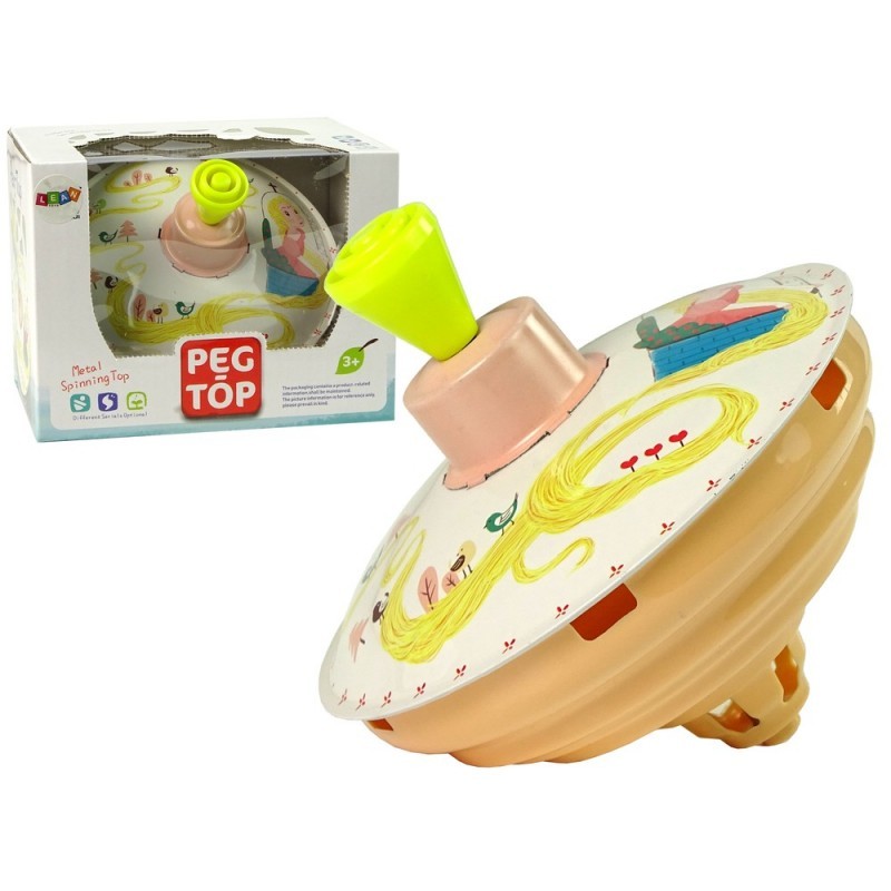Rapunzel Spinning Top Yellow Metal