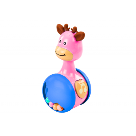 Wanka Wstanka Deer Beads Squeaker Pink