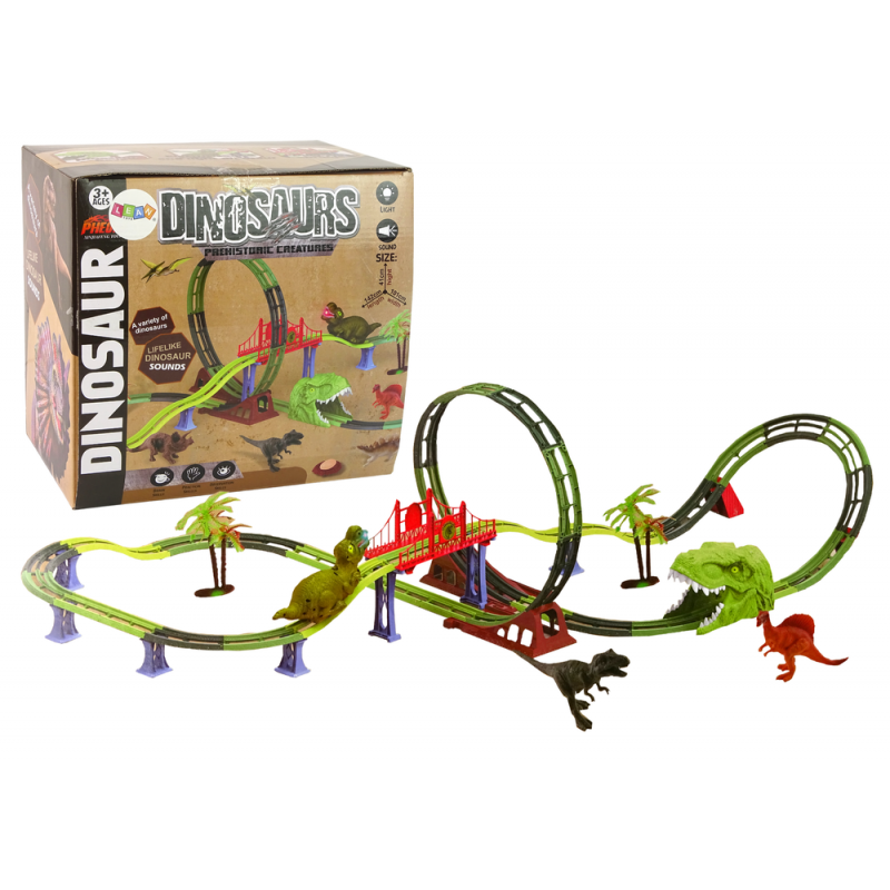 Dinosauruse raudteeraja helivalgustitarvikud