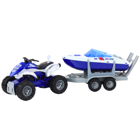 Haagisega politsei Quad paadi ja mootorpaadi transportimiseks