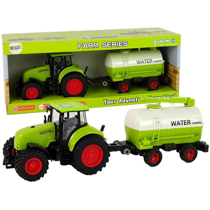 Suure rattahaagisega traktor Green Farm