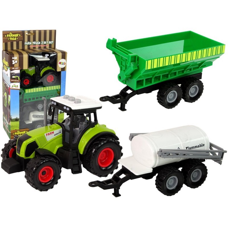 Traktor koos haagise paakautoga LED ja helid