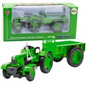 Metallist talutraktor Haagisega Green 1:18