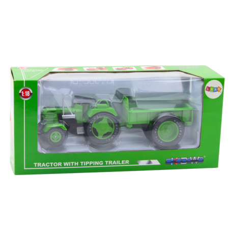 Metallist talutraktor Haagisega Green 1:18