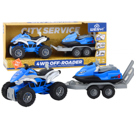 Haagisega nelik paadi ja jeti transportimiseks