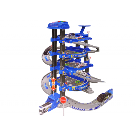 Politsei neljatasandiline parkla 1:64 Sõidukite helituled