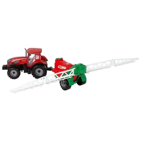 Punase pihustiga põllutraktor