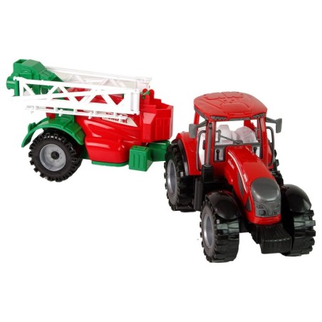 Punase pihustiga põllutraktor