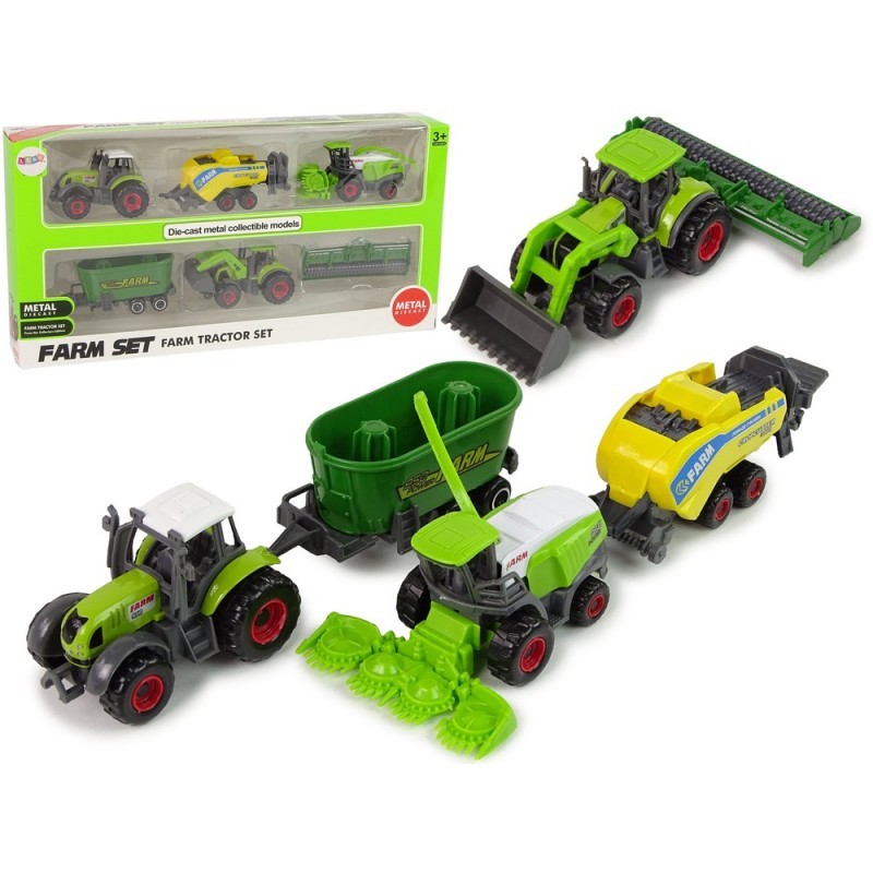 Põllumajandustehnika komplekt Põllusõidukid 6 tk Traktor