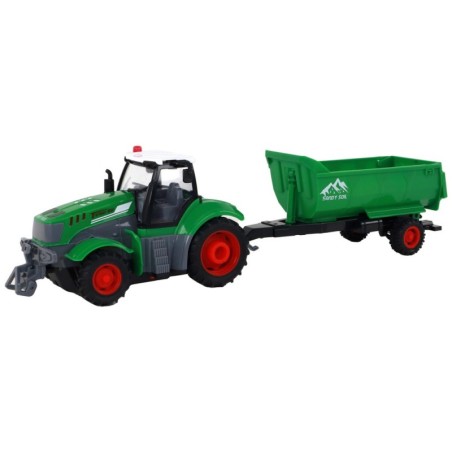 R/C traktor haagisega 1:24 Roheline