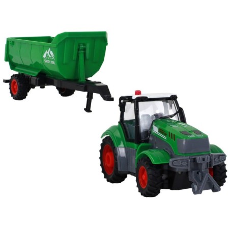 R/C traktor haagisega 1:24 Roheline