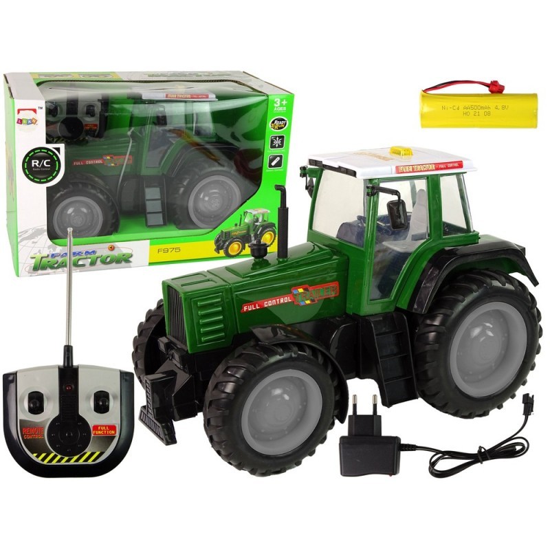 Roheline ja must R/C kaugjuhitav traktor