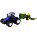 Sinine traktor pressiga