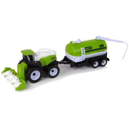 Farm Vehicle Set Tractor Harvester Tanker Poolhaagis